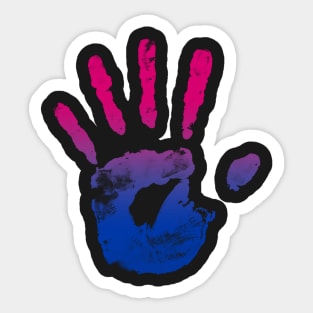 Bi Handprint Sticker